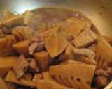 筍と鶏肉の煮物作り方4写真