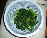 大根菜とポークの炒め物作り方1写真