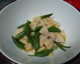 筍とスナップえんどうの黄味酢味噌和え作り方3写真