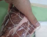 ブロック肉の縛り方。作り方4写真