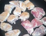 鶏肉と椎茸の炒め物作り方1写真