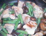 鶏肉と椎茸の炒め物作り方3写真