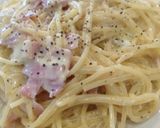 一人ランチパスタ♪簡単カルボナーラ作り方5写真