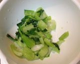 チンゲン菜の塩麹和え作り方4写真