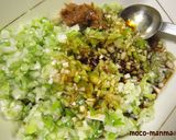 豚と水菜の梅味ユーリンチー風＊油淋鶏＊作り方1写真