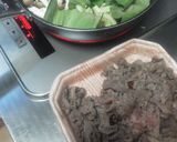 牛チンゲン菜キノコ中華炒め作り方1写真