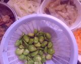 イカとそら豆のチャプチェ風♪作り方1写真