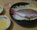 カボスと鯛の蒸し物作り方4写真