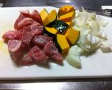 鶏肉とかぼちゃのクリーム煮作り方1写真