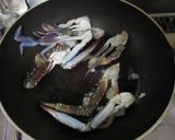 カニのトマトクリームパスタ作り方1写真
