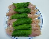 鶏ささ身大葉包み梅肉味作り方3写真
