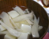豆腐ときのこのほっこり生姜スープ作り方6写真