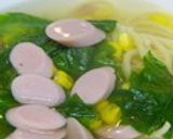 レタスとウインナーのスープ作り方11写真