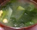 長ネギとワカメのスープ作り方8写真