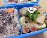 *卵焼きでバームクーヘン◎キャラ弁*作り方4写真