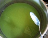 遠藤青汁の豆乳青汁で杏仁豆腐！作り方1写真