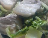 豚バラ肉と青梗菜のあっさり炒め作り方6写真
