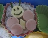 ちょうちょうのお弁当(キャラ弁)作り方2写真