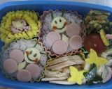 ちょうちょうのお弁当(キャラ弁)作り方3写真