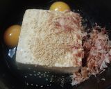 低糖質*豆腐to卵のふくさ蒸し作り方2写真