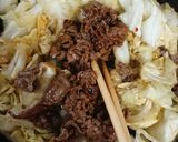 牛肉とキャベツのピリ辛炒め作り方7写真