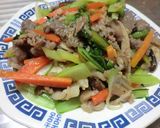 簡単！めんつゆでパパッと牛肉野菜炒め作り方8写真