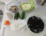 冷蔵庫に余った野菜達で★健康サラダ作り方1写真