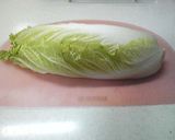 麺つゆで簡単！白菜とごぼう天の炊いたん♬作り方1写真