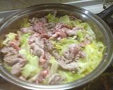塩麹で簡単、春キャベツと豚肉の餡かけ丼作り方3写真