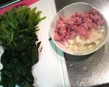 ほうれん草とウインナーのタルタルサラダ作り方1写真