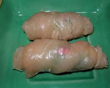 すごくおいしいダイエット！ささみの梅しそロール酒蒸し作り方2写真