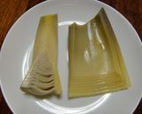 筍の姫皮と蒲鉾の✿梅マヨネーズ和え作り方1写真