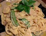 筍の味噌くりぃむパスタ＊赤みそ仕立て作り方7写真