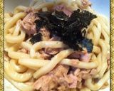 簡単！和えるだけ！ツナ&梅昆布茶うどん作り方2写真