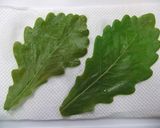 かしわ餅風おにぎりツインズのキャラ弁♪作り方2写真