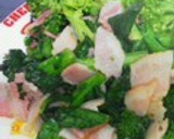 菜の花とベーコンのバター炒め作り方6写真