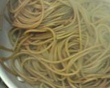 赤ワインで茹でたスパゲティペコリーノ作り方2写真