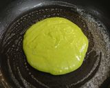 抹茶と大納言のホットケーキ。作り方5写真