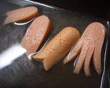 ♫♬子供の日★ウインナーこいのぼり♫♬　作り方3写真