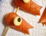 ♫♬子供の日★ウインナーこいのぼり♫♬　作り方4写真