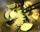 筍とわかめと椎茸のゴマ風味炒め作り方7写真