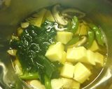 筍とわかめと卵豆腐のお吸い物作り方4写真
