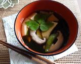 筍とわかめと卵豆腐のお吸い物作り方6写真