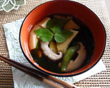 筍とわかめと卵豆腐のお吸い物作り方6写真