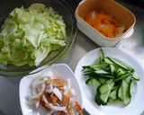 簡単！春キャベツとちくわの味噌和え作り方1写真