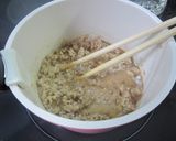 ボリューム肉味噌onふろふき大根作り方3写真