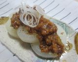 ボリューム肉味噌onふろふき大根作り方6写真