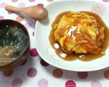 激ウマ★簡単に短時間で天津飯 ＋スープ作り方5写真
