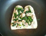 チキンとほうれん草のサンドウィッチ作り方3写真