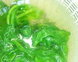ほうれんそうをゆでる。作り方3写真